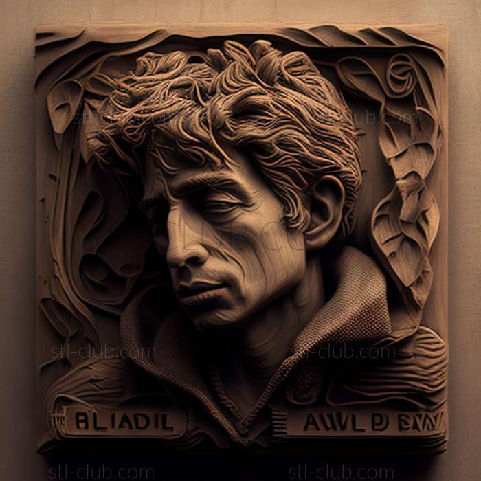 3D модель Боб Дилан, американский художник (STL)